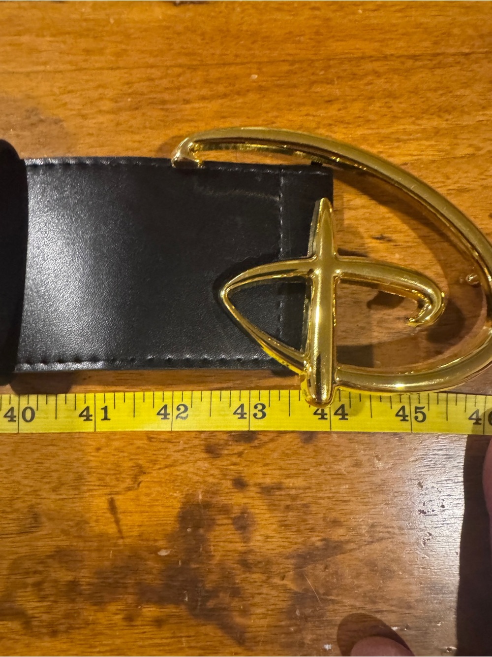 Buckle-Down Black Belt with letter D, Disney-inspired belt - Picture 3 of 9